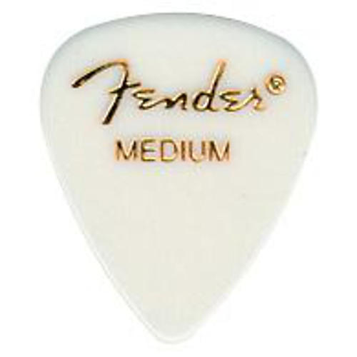 Flat Standard Picks White Medium - 2 Dozen