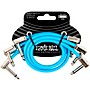 Ernie Ball Flex Patch Cable - 3 Pack 12 in. Blue