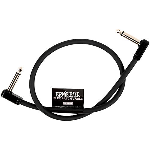 Ernie Ball Flex Patch Cable 18 in. Black