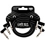 Ernie Ball Flex Patch Cable 3-Pack - 12 in. Black
