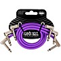 Ernie Ball Flex Patch Cable 3-Pack - 12 in. Purple