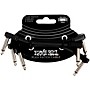 Ernie Ball Flex Patch Cable 3-Pack - 3 in. Black