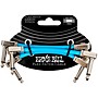 Ernie Ball Flex Patch Cable 3-Pack - 3 in. Blue