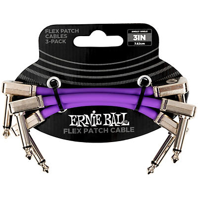 Ernie Ball Flex Patch Cable 3-Pack -