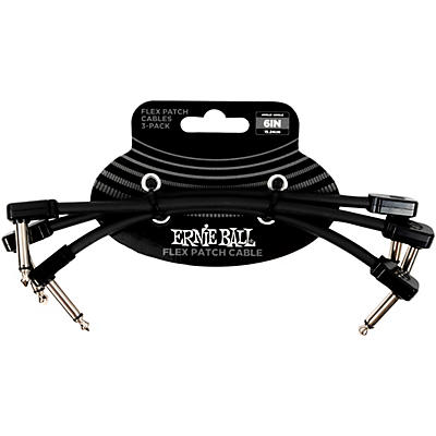 Ernie Ball Flex Patch Cable 3-Pack -