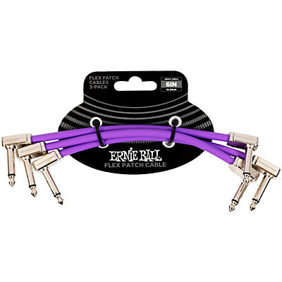Ernie Ball Flex Patch Cable 3-Pack -