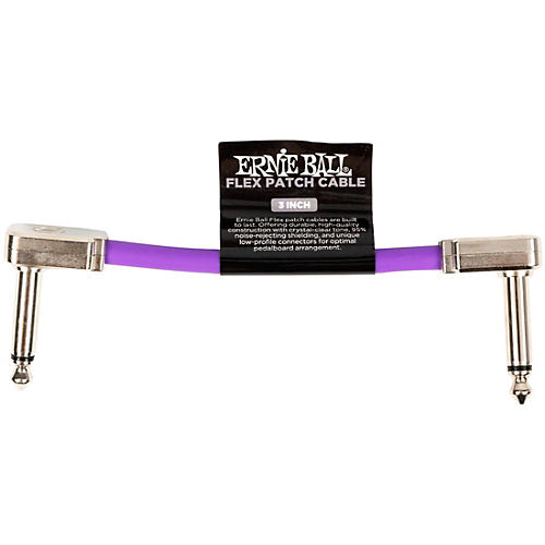 Ernie Ball Flex Patch Cable 3 in. Purple