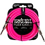 Ernie Ball Flex Straight to Straight Instrument Cable - 20 ft. Pink