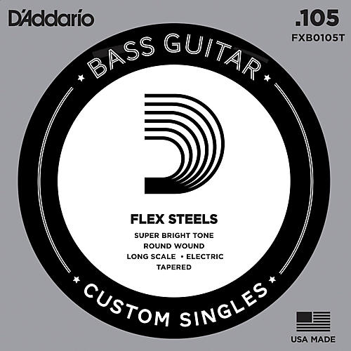 FlexSteel Long Scale Tapered Single Bass Guitar String (.105)