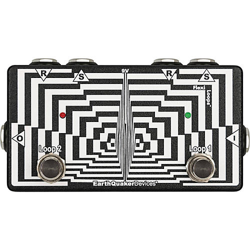 EarthQuaker Devices Flexi Loops Flexi-Switch Pedal Black and White