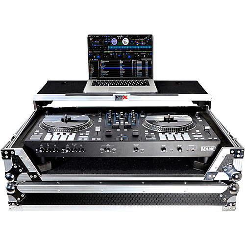 ProX Flight Case For RANE ONE DJ Controller with Sliding Laptop Shelf, 1U Rack, and Wheels Condition 1 - Mint