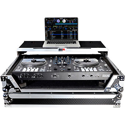ProX Flight Case for RANE ONE MKII DJ Controller with Sliding Laptop Shelf, 1U Rack and Wheels