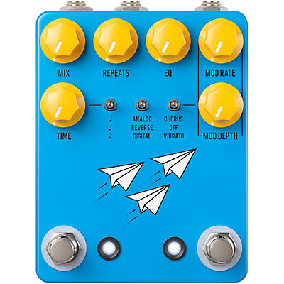 JHS Pedals Flight Delay Reverse Analog Digital Chorus Vibrato Effects Pedal