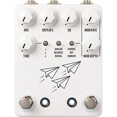 JHS Pedals Flight Delay Reverse Analog Digital Chorus Vibrato Effects Pedal