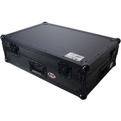 ProX Flight Style Road Case Fits Pioneer DDJ-FLX10 Case Black on Black W/ Wheels