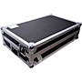 ProX Truss Flight-Style Road Case for Pioneer DDJ-FLX10 DJ Controller With Sliding Laptop Shelf, 1U Rack Space & Wheels Black