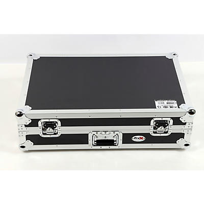 ProX Flight-Style Road Case for Pioneer DDJ-FLX10 DJ Controller With Sliding Laptop Shelf, 1U Rack Space & Wheels
