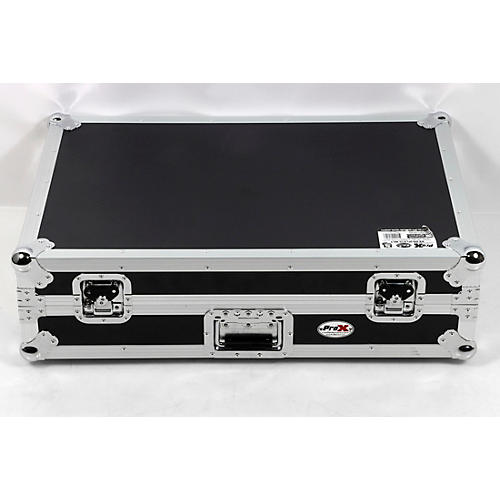 ProX Flight-Style Road Case for Pioneer DDJ-FLX10 or AlphaTheta DDJ-GRV6 DJ Controller With Sliding Laptop Shelf, 1U Rack Space & Wheels Condition 3 - Scratch and Dent Black 197881189372