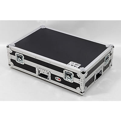 ProX Flight-Style Road Case for Pioneer DDJ-FLX10 or AlphaTheta DDJ-GRV6 DJ Controller With Sliding Laptop Shelf, 1U Rack Space & Wheels