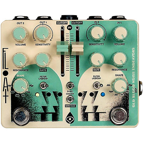 Old Blood Noise Endeavors Float Dual Filter Effects Pedal Cream and Mint