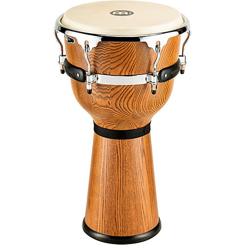 MEINL Floatune Zebra Print Ash Wood Djembe 12 in.