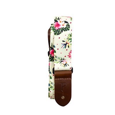 Perri's Floral Hibiscus Polyester Ukulele Strap