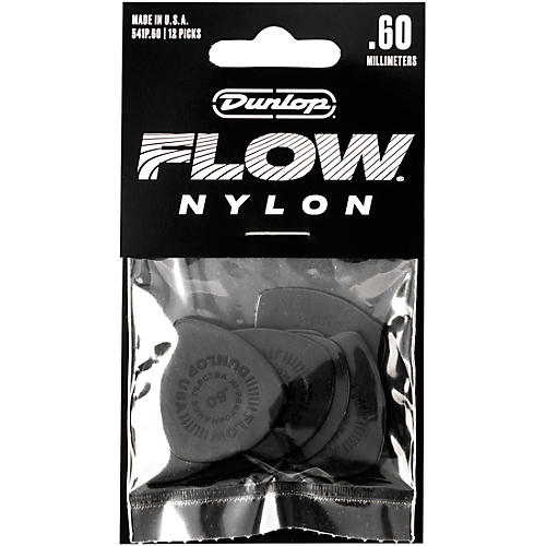 Dunlop Flow Nylon Guitar Picks .60 mm 12 Pack