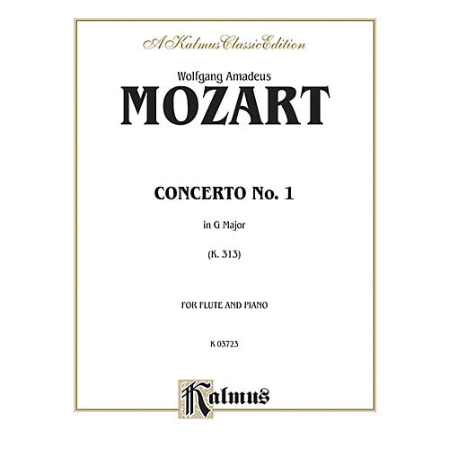 Alfred Flute Concerto No. 1 K. 313 (G Major) for Flute By Wolfgang Amadeus Mozart  Book