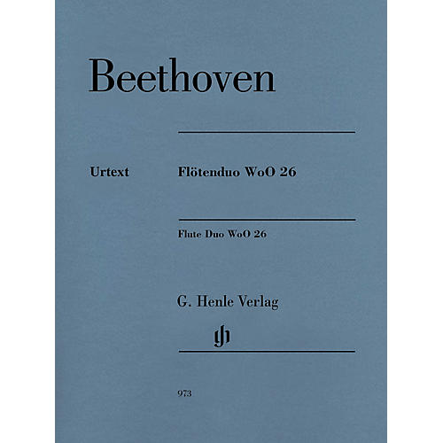 G. Henle Verlag Flute Duo, WoO. 26 Henle Music Folios Series Softcover