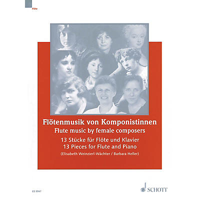 Schott Flute Music by Female Composers (13 Pieces for Flute & Piano) Woodwind Series