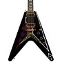 Gibson Custom Flying V Custom Bats in Flight Electric Guitar - Dark Purple Burst