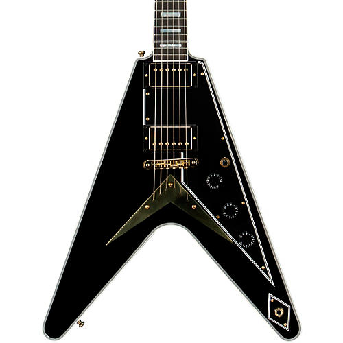 Gibson Custom Flying V Custom Electric Guitar Ebony