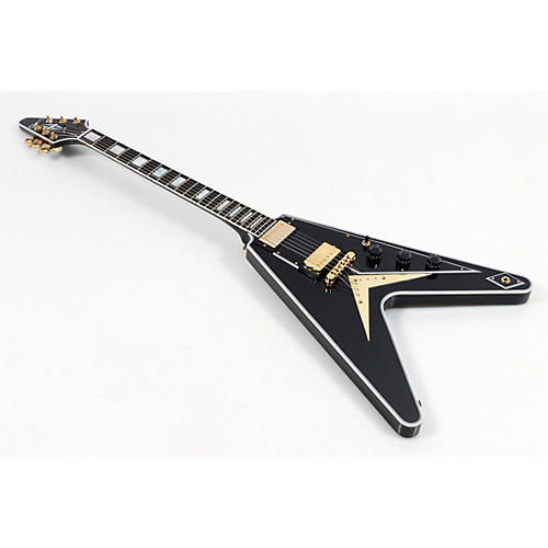 Gibson Custom Flying V Custom Electric Guitar Condition 3 - Scratch and Dent Ebony 197881186746