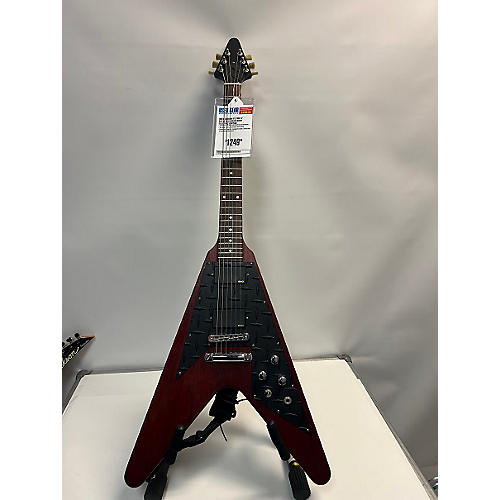 Gibson Flying V Solid Body Electric Guitar Satin Red