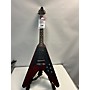 Used Gibson Flying V Solid Body Electric Guitar Satin Red