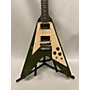 Used Gibson Flying V Solid Body Electric Guitar olive drab