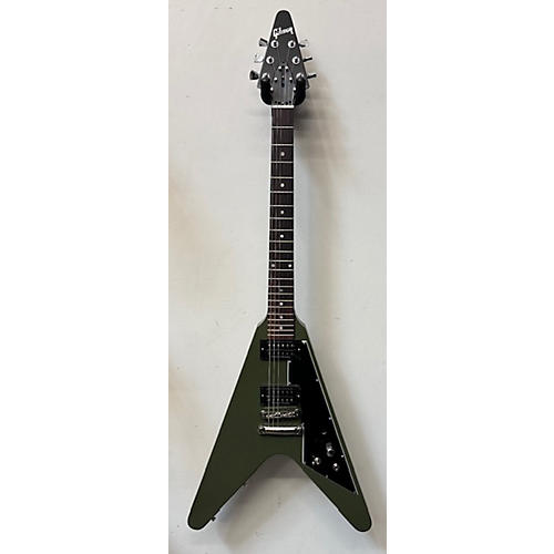 Gibson Flying V Solid Body Electric Guitar Olive Drab