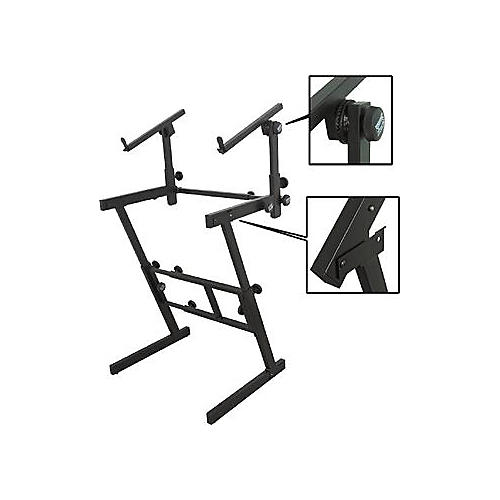 On-Stage Folding Heavy-Duty Dual-Tier Z Stand