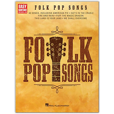 Hal Leonard Folk Pop Songs for Easy Guitar