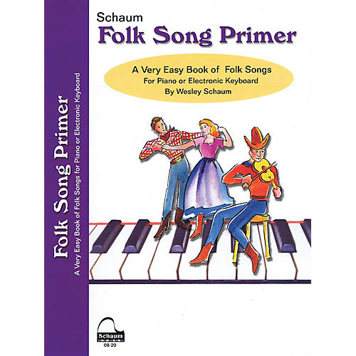 Schaum Folk Song Primer Educational Piano Book (Level Early Elem)