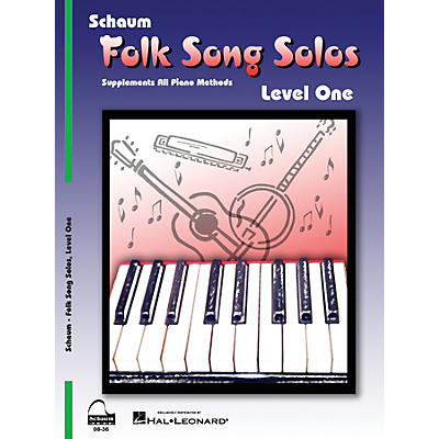 SCHAUM Folk Song Solos (Level 1) Educational Piano Book (Level Elem)