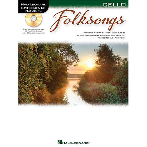 Folk Songs For Cello  Instrumental Play-Along Book/CD