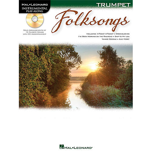 Folk Songs For Trumpet  Instrumental Play-Along Book/CD