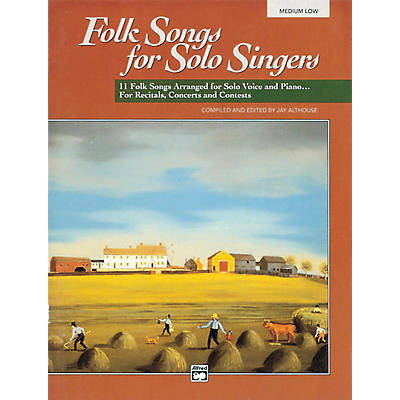 Alfred Folk Songs for Solo Singers Vol. 1 Book & CD (Medium Low)