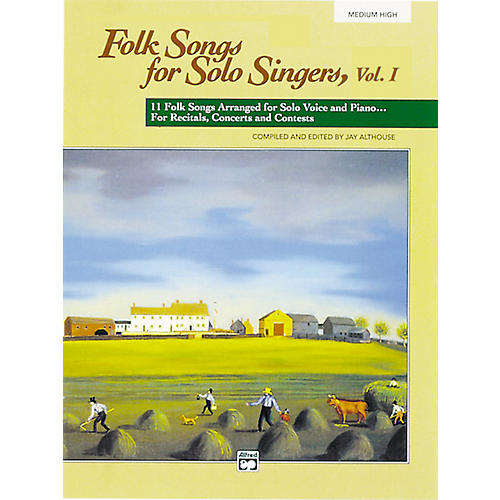 Alfred Folk Songs for Solo Singers Vol. 1 Medium High Voice Book & CD