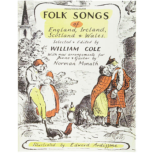Folk Songs of England Ireland Scotland & Wales Piano, Vocal, Guitar Songbook