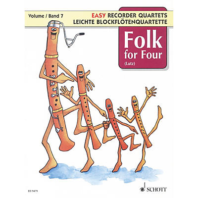 Schott Folk for Four - Volume 7 Schott Series Softcover  by Various Arranged by Wilhelm Lutz