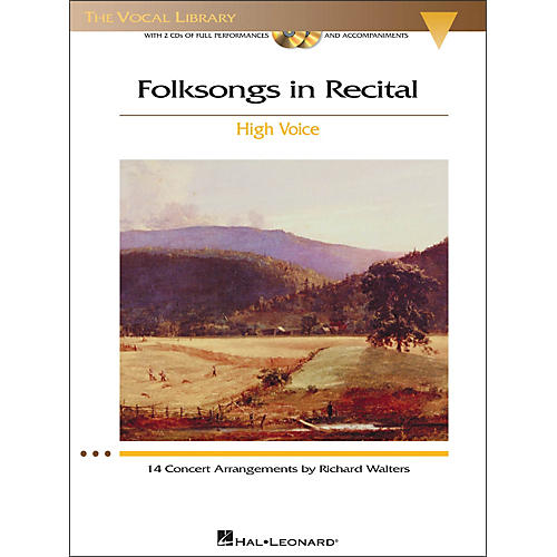 Hal Leonard Folksongs In Recital for High Voice Book / 2CD's