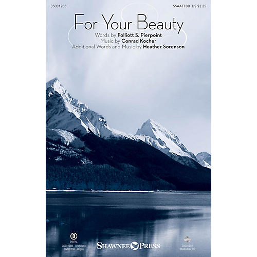 Shawnee Press For Your Beauty Studiotrax CD Arranged by Heather Sorenson