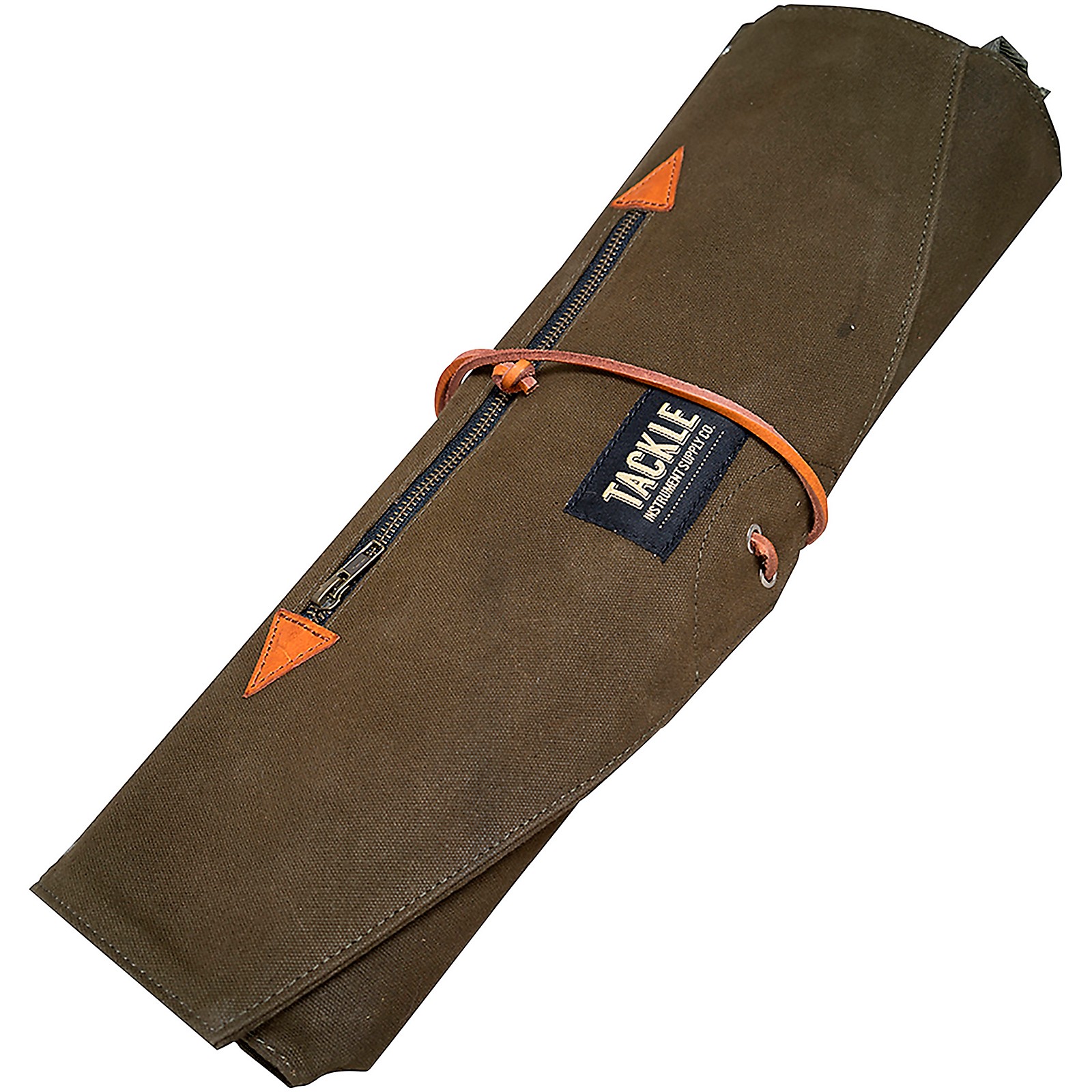 Tackle Instrument Supply Forest Green Waxed Canvas Roll Up Stick Bag Musician's Friend